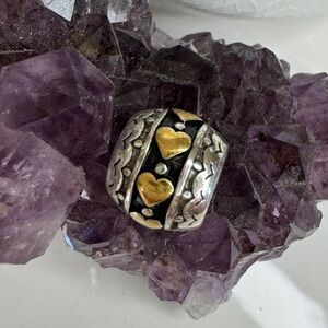 Brighton string of hearts bead charm